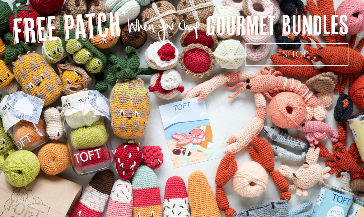 Free patch gourmet bundles crochet patterns toft
